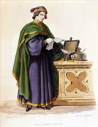 Jacques Cœur (c.1395-1456), gravé par Mignaret d
